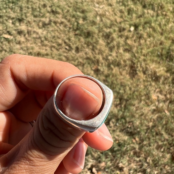 Turquoise 925 Sterling Silver Band - Picture 5 of 5